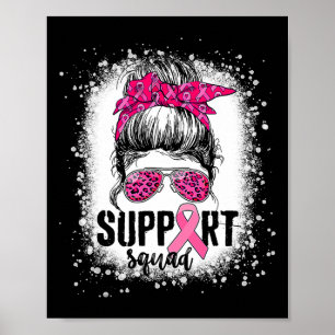 Poster Suportar Cancer da Mama do Guerreiro Rosa-Rosa-Tro