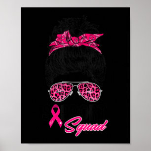 Poster Suportar Cancer da Mama do Guerreiro Rosa-Rosa-Tro