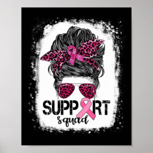 Poster Suportar Cancer da Mama do Guerreiro Rosa-Rosa-Tro