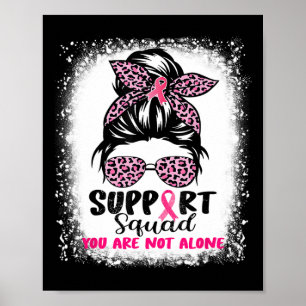 Poster Suportar Cancer da Mama do Guerreiro Rosa-Rosa-Tro