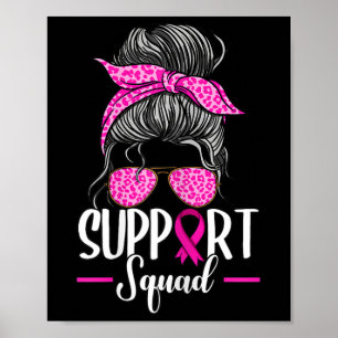 Poster Suportar Consciência do Cancer de Arma do Esquadrã