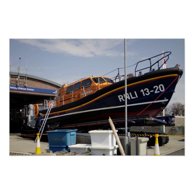 Póster Suportar o RNLI (Frente)