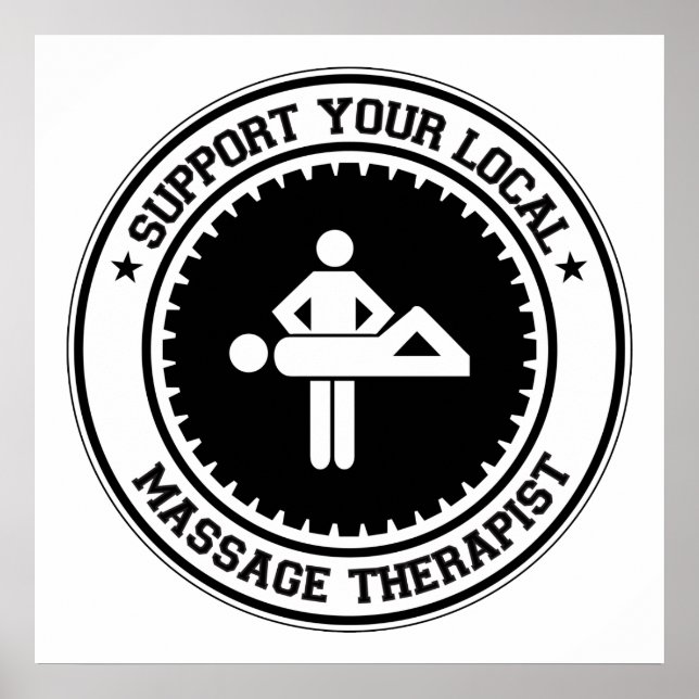 Poster Suportar o Terapêutico de Massagem Local (Frente)