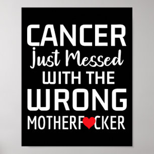 Poster Suporte à consciência do cancer Comece a combater 