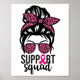 Poster Suporte à Consciência do Cancer da Mama - Esquadrã