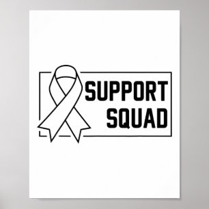 Poster Suporte à Consciência do Guerreiro Laranja Esquadr