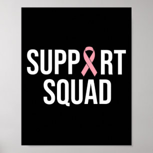 Poster Suporte a Friso Rosa de Consciência do Cancer da M