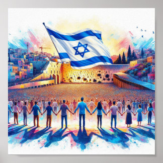 POSTER SUPORTE A ISRAEL STICKER