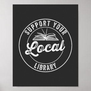Poster suporte a sua biblioteca local