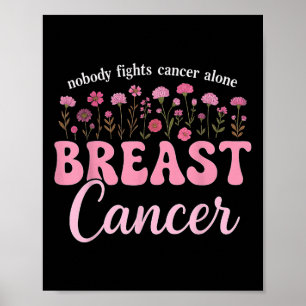Poster Suporte ao Cancer da mama de combate ao Cancer