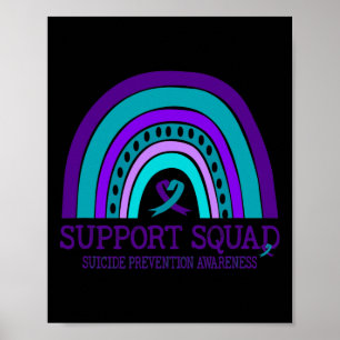 Poster Suporte ao Esquadrão Prevenção ao Suicídio Arco-Ír