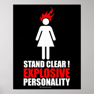 Poster Suporte claro! personalidade explosiva