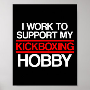 Poster Suporte de Kickboxing Treino de Kick Boxing 