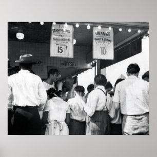 Poster Suporte do Hotdog de Coney Island Nathan