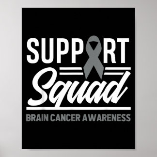 Poster Suporte Esquadrão Tumor Cerebral Suporte Câncer Ce
