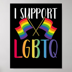 Poster Suporte LGBT Orgulho gay Mês I para Lgbtq