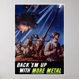 Póster Suporte-os acima com mais metal -- Beira