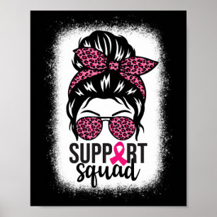 Poster Suporte para a consciência do cancer-esquadrão Mes