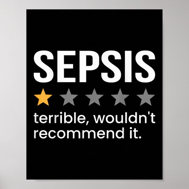 Poster Suporte para Sensibilização Sepsis de Classificaçã (Frente)