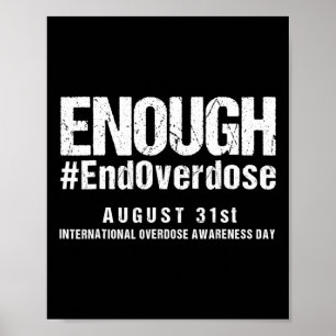 Poster Suporte Parar Sobredosagem Internacional