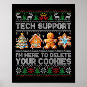 Poster Suporte Técnico De Natal Aqui Para Excluir Cookies