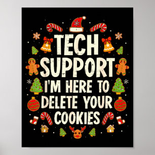 Poster Suporte Técnico de Natal Aqui Para Excluir Cookies