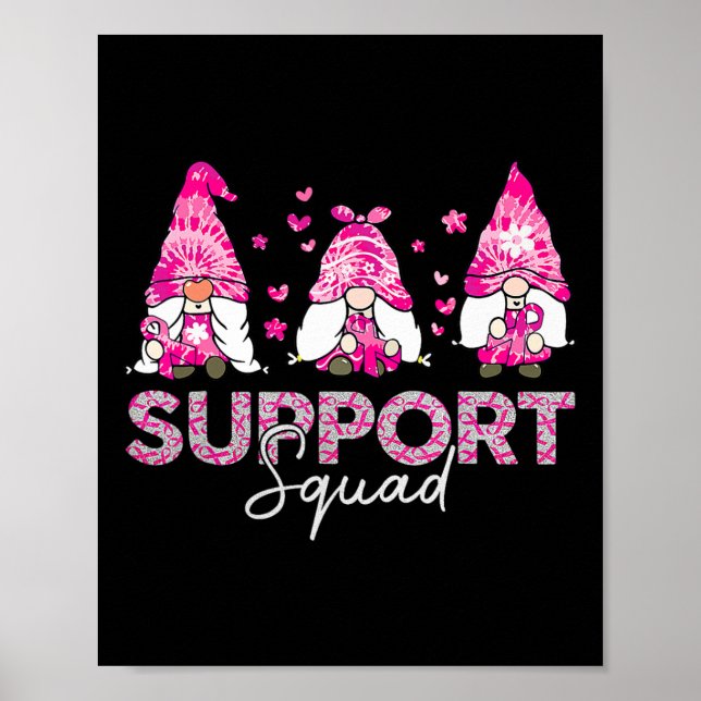Poster Suporte Tie Dye Gnomo Cancer Awarenes (Frente)