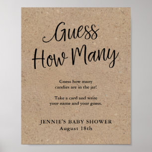 Poster Suposição rústica do roteiro de Kraft quanta