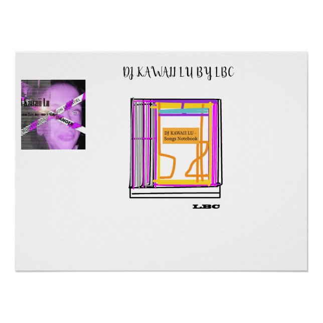 PÓSTER SUPPORT DJ KAWAII LU (Frente)