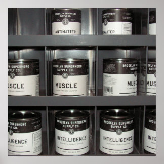 Póster Suprimentos de Super-Herói