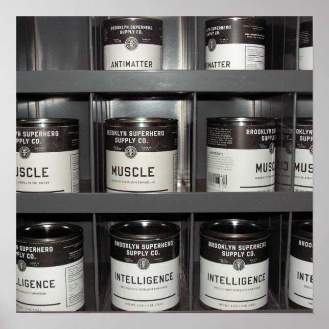 Póster Suprimentos de Super-Herói (Frente)