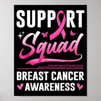 Poster Suprt Squad Conscientização sobre o Câncer de Mama