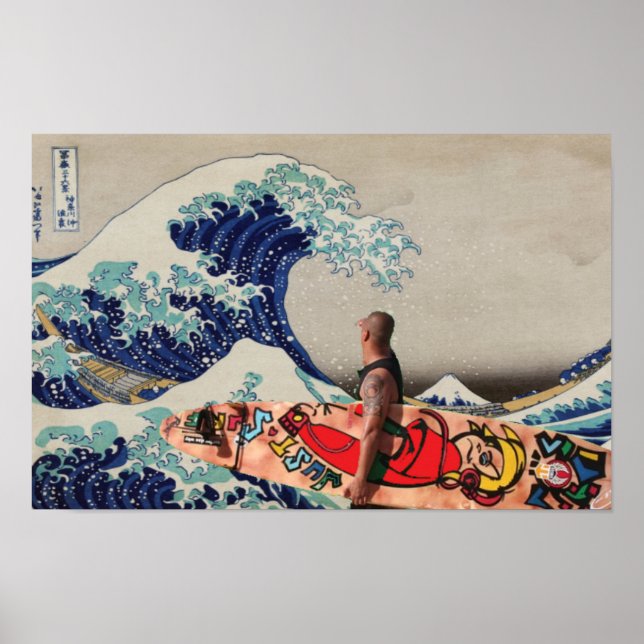 Poster Surf da onda do Excelente (Frente)