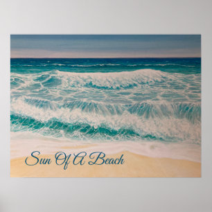 Poster Surf de praia Sol de praia