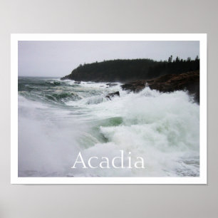 Póster Surf de queda, Parque Nacional Acadia