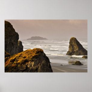 Poster Surf e ouro da tempestade do nascer do sol