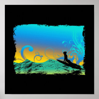Póster Surf Girl
