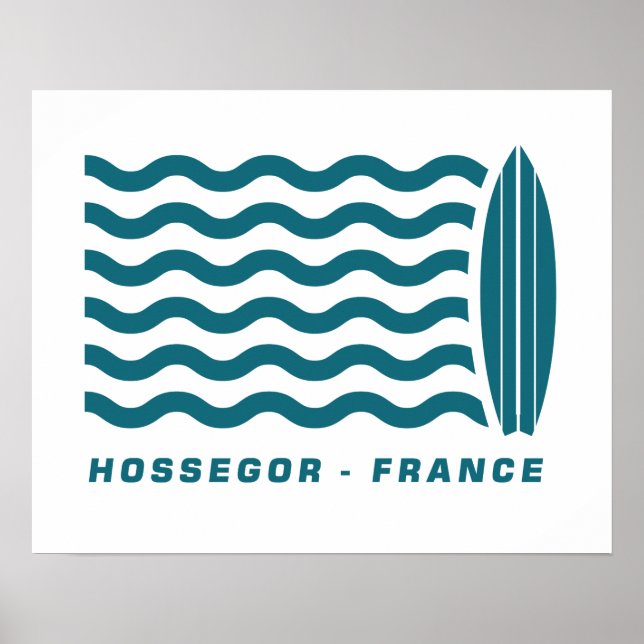 Póster Surf Hossegor França (Frente)