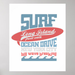 Poster Surf Long Island