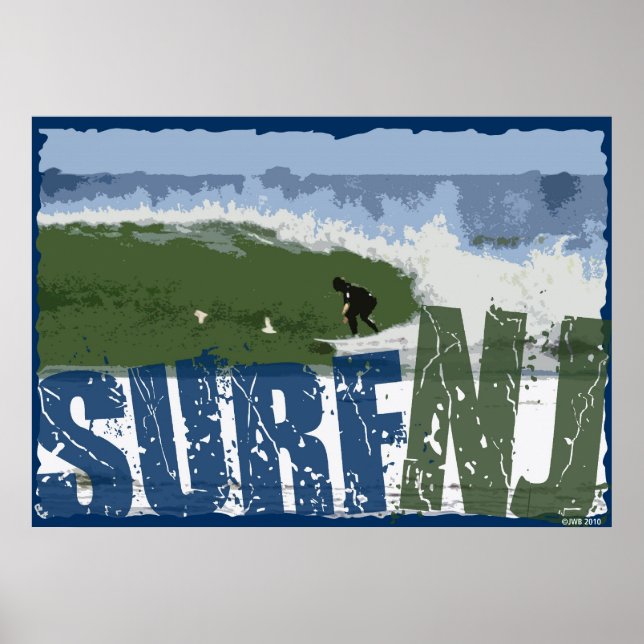 Póster Surf NJ (Frente)