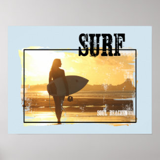 Poster Surf Surfer Girl