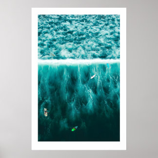 Poster Surf Triptych Art Prints Scandi Ocean Beach