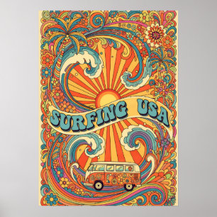 Poster Surfando EUA V09