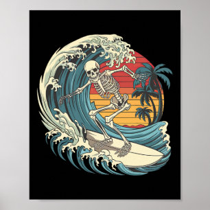 Poster Surfando no Esqueleto
