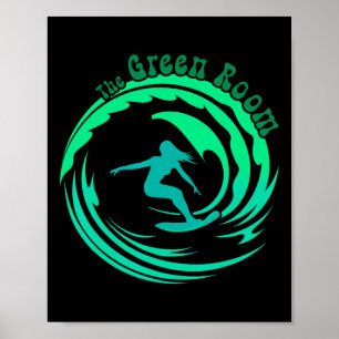 Poster Surfando onda Rrel Tubulação Costa Oeste Socal Nor