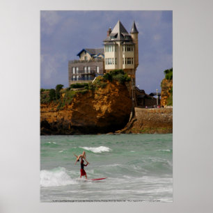 Póster Surfar em tandem em Biarritz, France