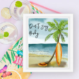 Poster Surfar na praia - Não diga bebê