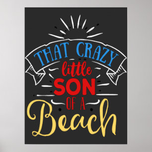 Poster Surfe Amigável De Verão