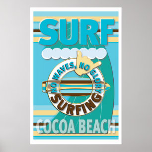Poster Surfe Cocoa Beach