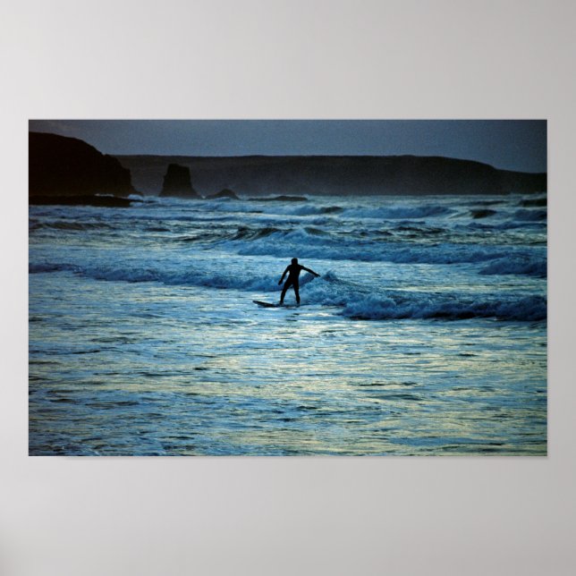Poster Surfe de Cornwall (Frente)
